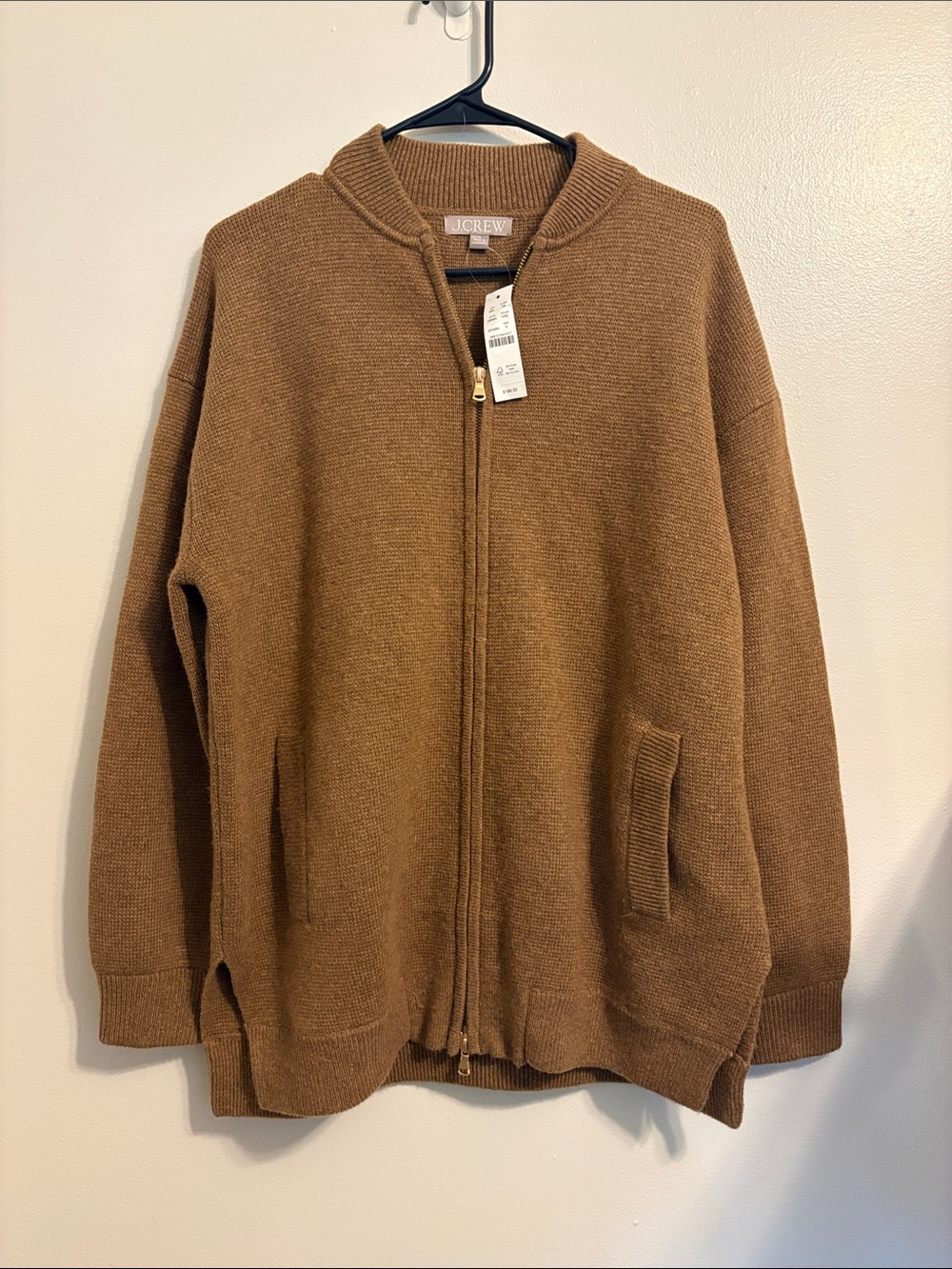 J Crew Full-zip Flight Sweater Jacket - Picture 2 of 8